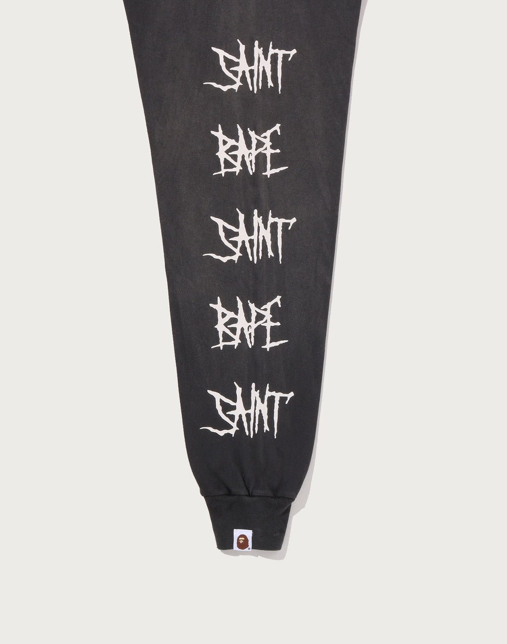 BAPE X SAINT MXXXXXX SKULL L/S TEE MENS