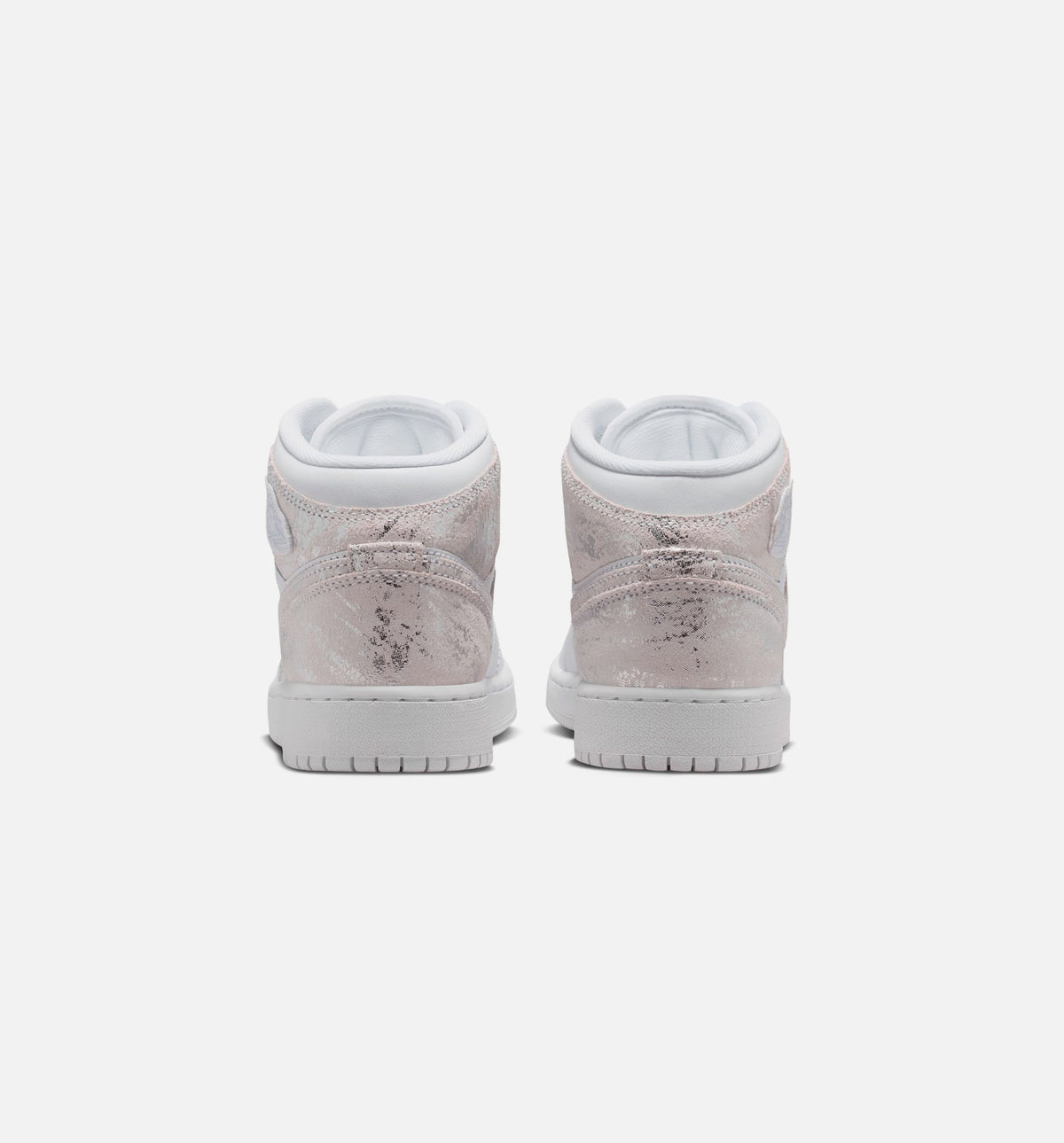Air Jordan 1 Mid SE | Grade School Lifestyle Shoe | White/Field Silver