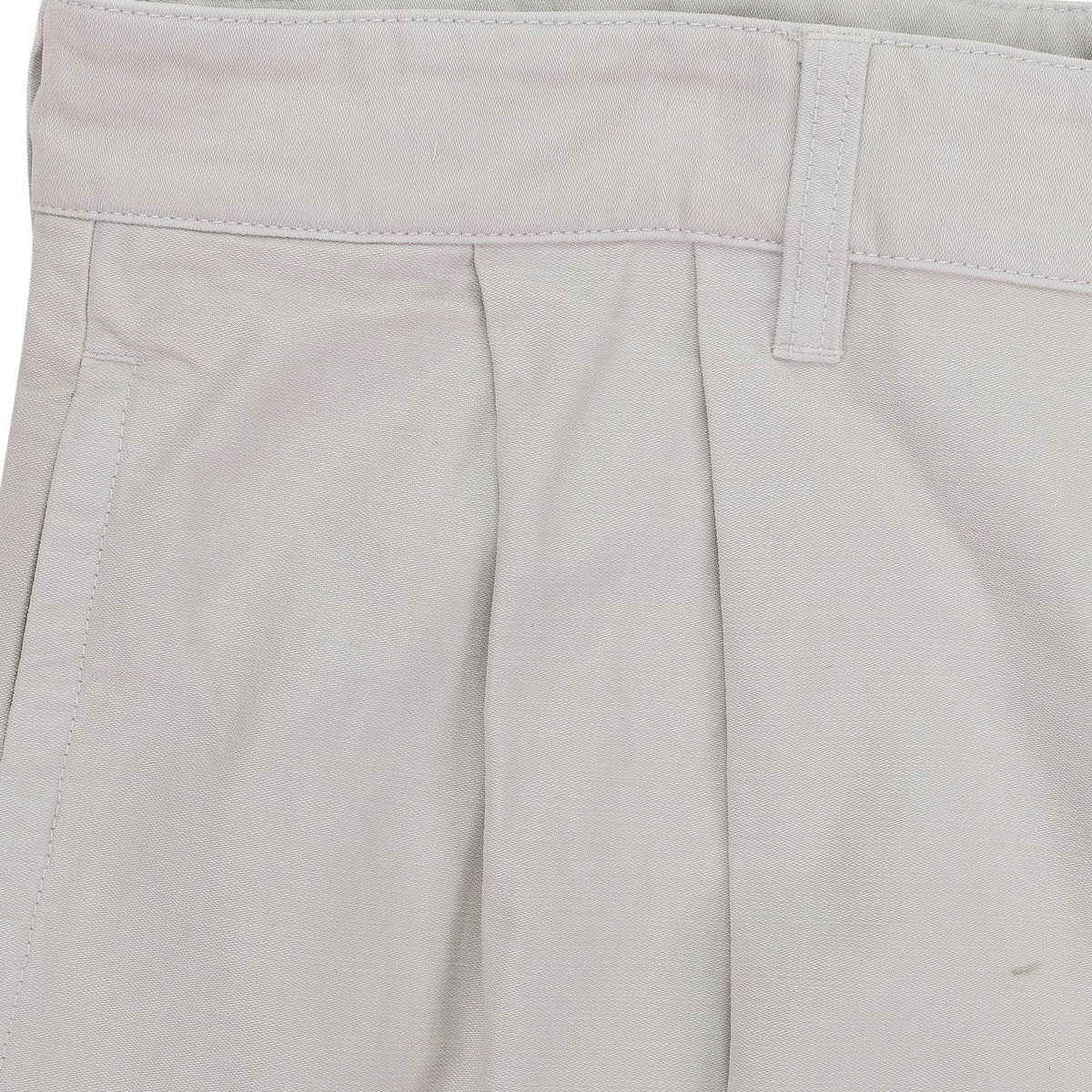OFF-WHITE DOUBLE PLEATED TROUSERS