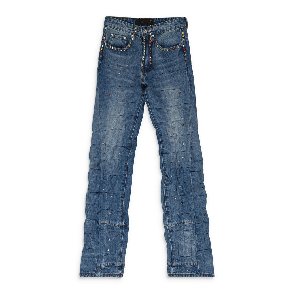MULTI CINCHED STRAIGHT-FIT JEANS