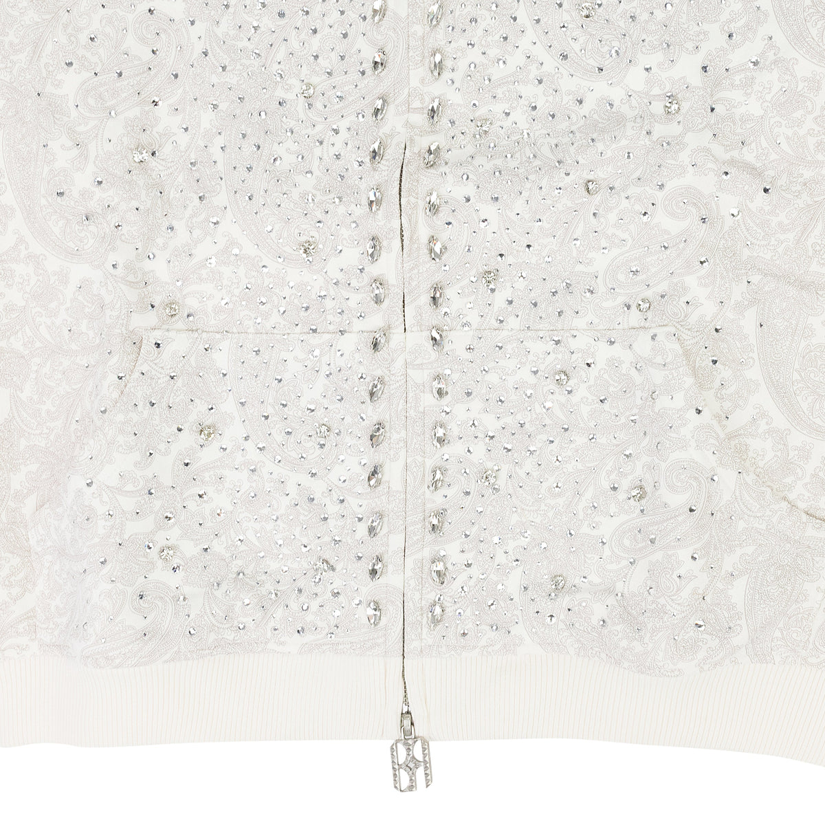 WHITE CASHEW BLOSSOM PEARL HOODIE