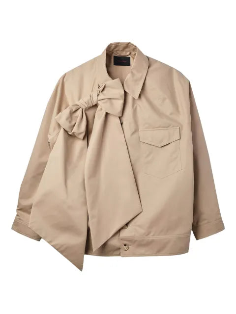 Simone Rocha bow-detail dolman-sleeve jacket