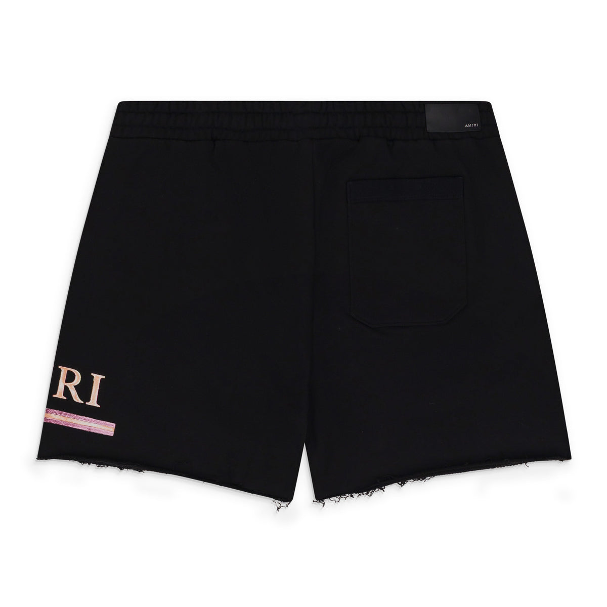 Black MA Watercolor Bar Sweatshorts