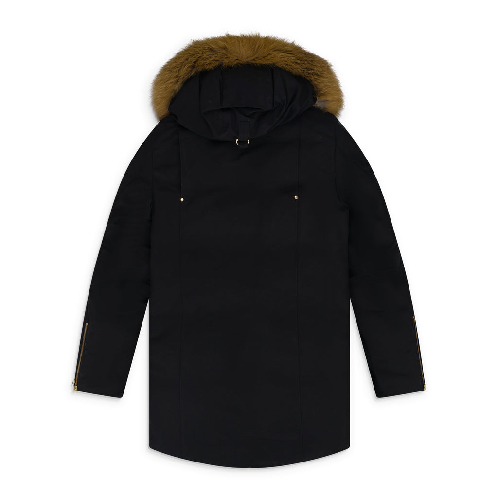 Black / Gold Stag Lake Parka Jacket