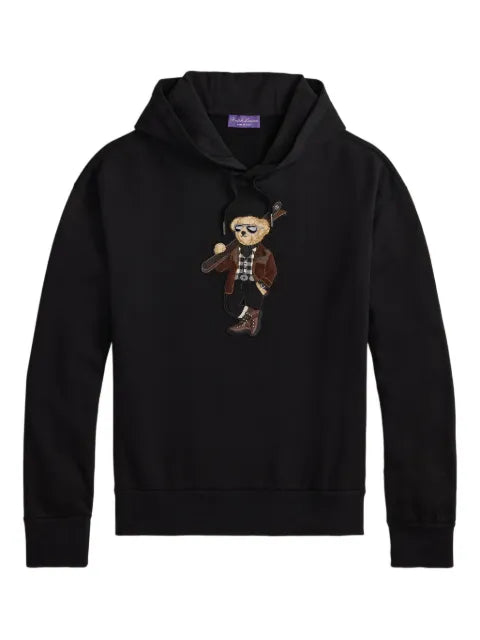 Ralph Lauren Purple Label Teddy Bear-embroidered hoodie