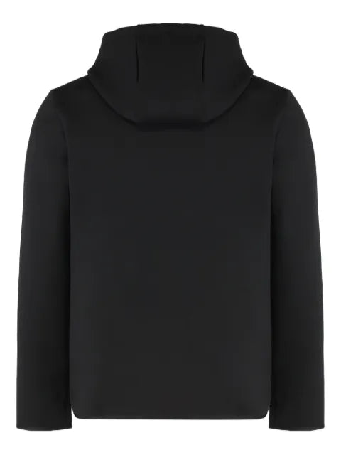 Ea7 Emporio Armani logo-print zip-up hoodie