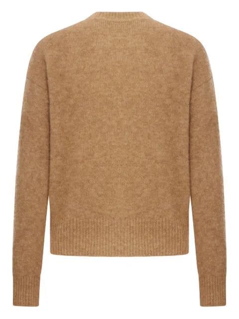 AMI Paris logo-detail crew-neck sweater