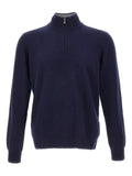 Della Ciana zip stand-up collar sweater