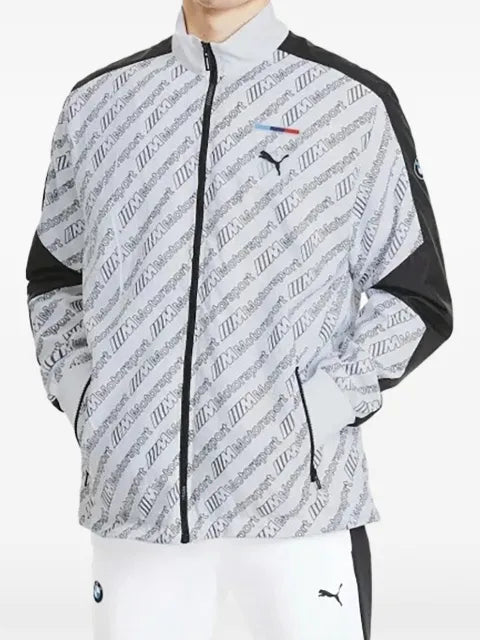 PUMA x BMW Motorsport logo-pattern jacket