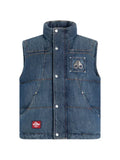 Moose Knuckles x Evisu padded logo-patch gilet