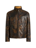 ETRO animal-print shearling-lined jacket