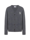 Love Moschino rabbit-motif wool cardigan