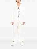 Klasica button-up notched-lapels jacket