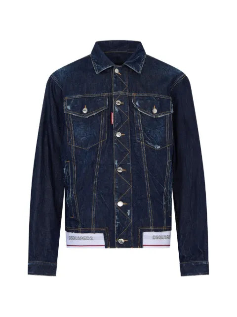 DSQUARED2 tape oversized jean jacket