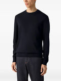 Zegna navy blue Trofeo 15milmil15 wool crewneck sweater