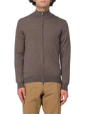 XC zip-up high-neck sweater