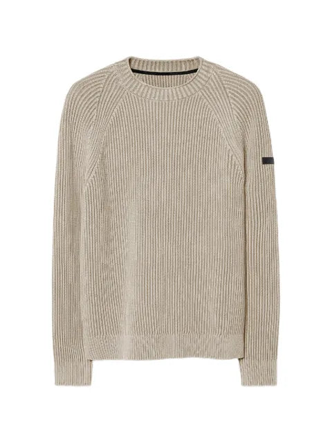 RRD 7 Techno ribbed-knit raglan-sleeve sweater