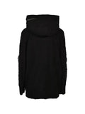 D HYGEN distressed-effect pile hoodie