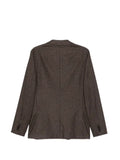 Zegna houndstooth-pattern single-breasted blazer
