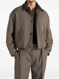 Manière De Voir Cameron oversized textured tailored bomber jacket