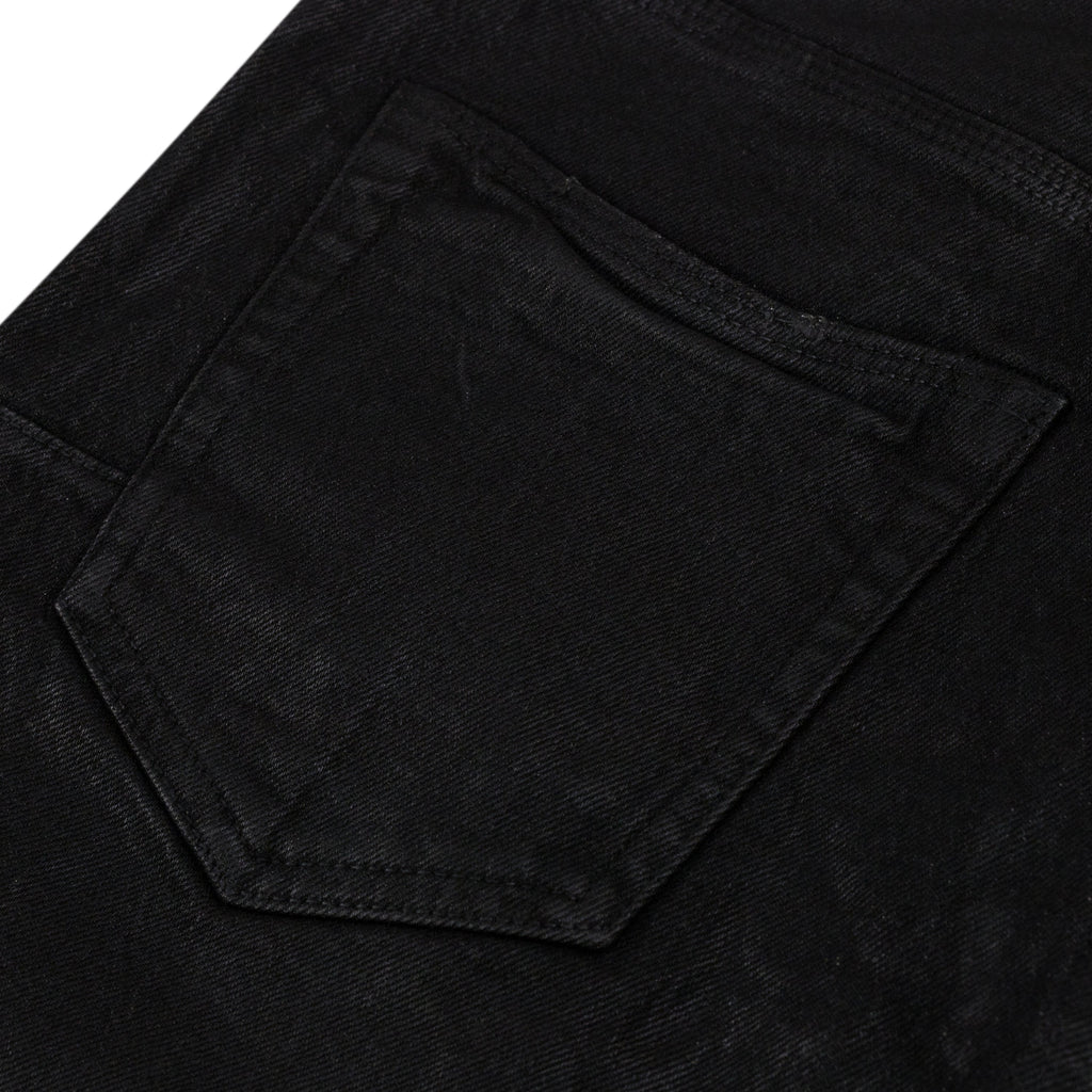 Black Coated Flare Jeans
