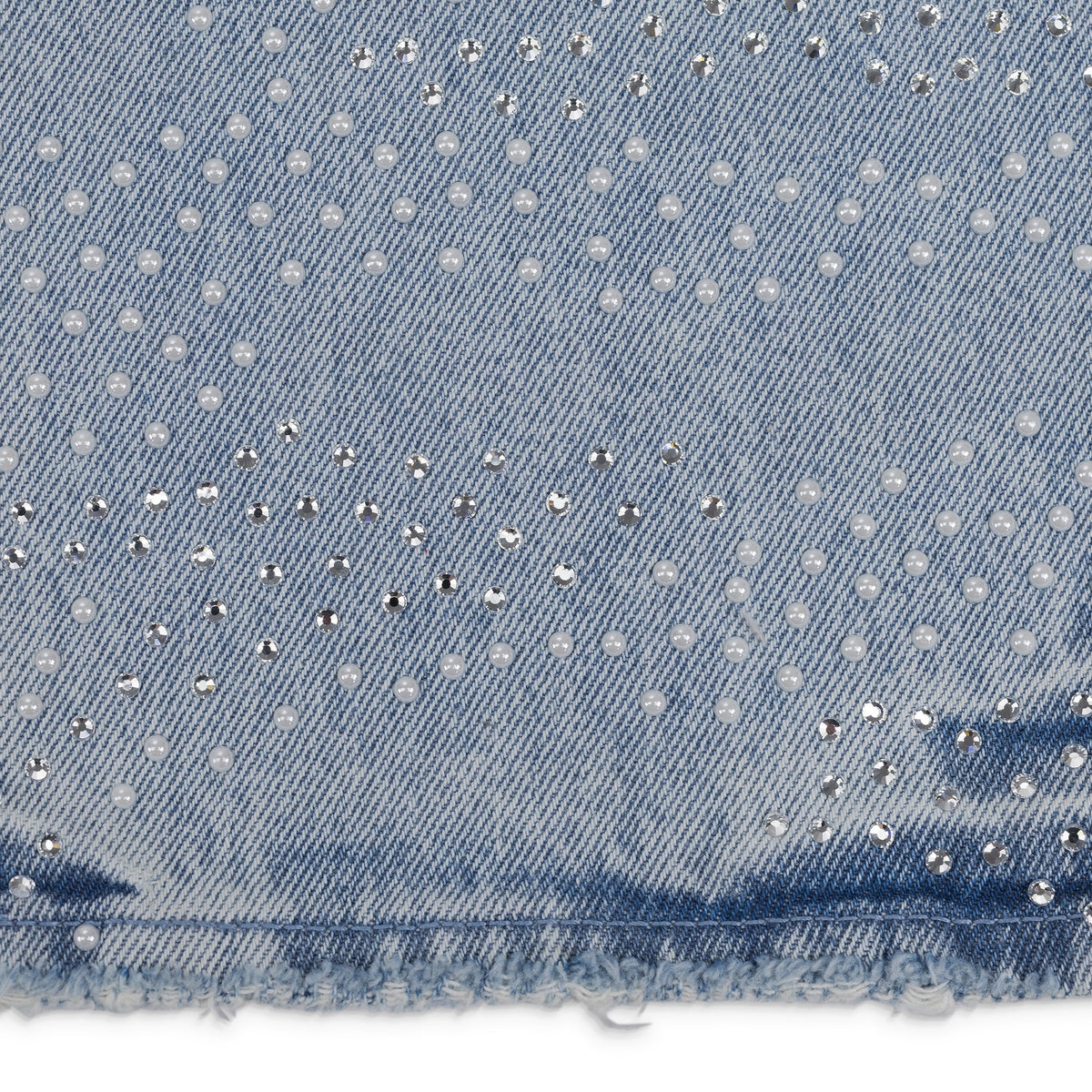 Light Indigo Sandstone Camo Hotfix Straight Jeans