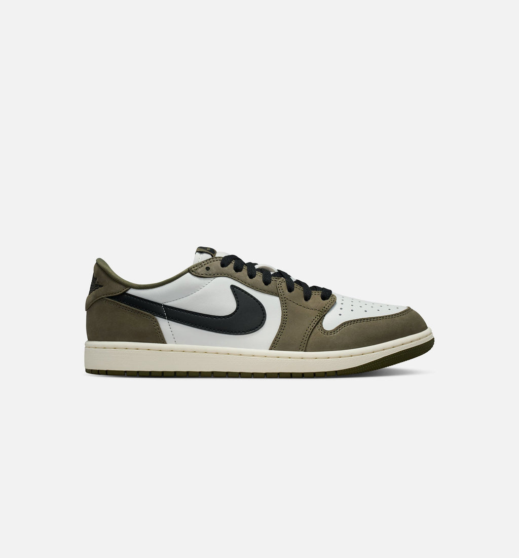 Air Jordan 1 Low OG Mens Lifestyle Shoe - Medium Olive/Black/Summit White/Sail