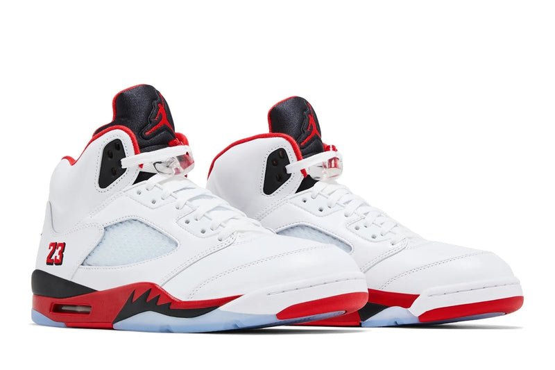 Air Jordan 5 Retro 'Fire Red' 2025 – OG Colorway with White Cement Grey & Varsity Red Accents