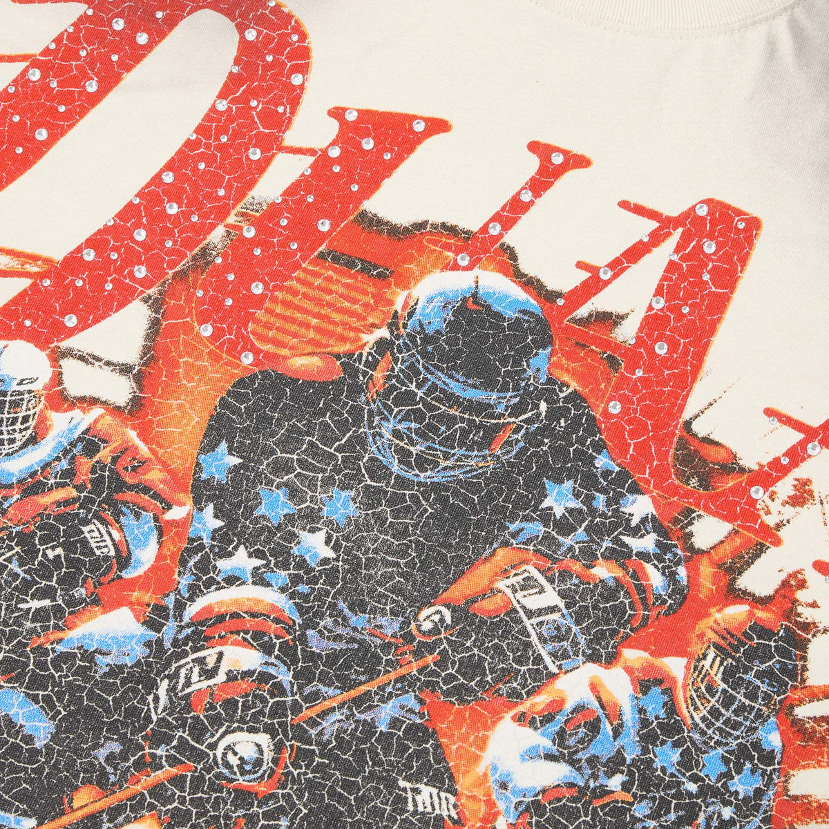 Rough Play Goal Hockey Tie-Dye Graphic T-Shirt