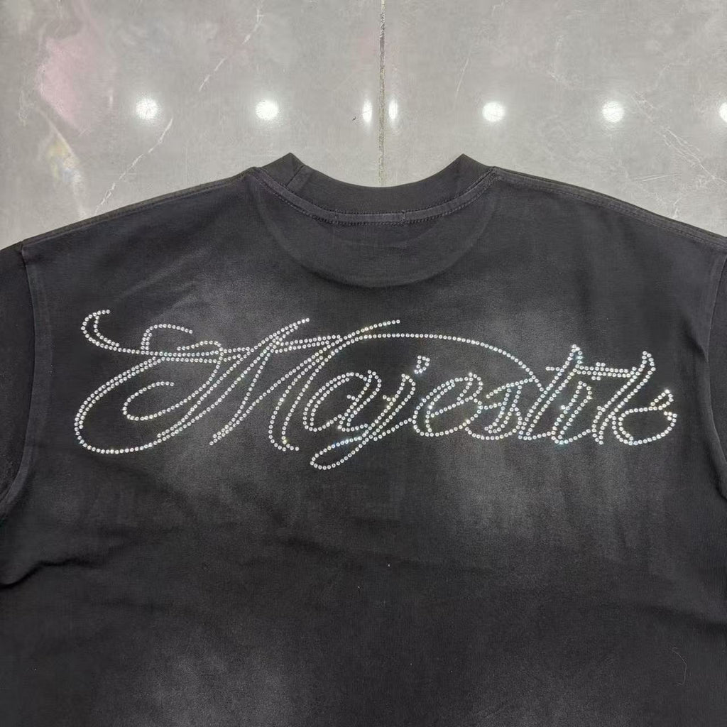 MAJESTIK Script Graphic Short-Sleeve T-Shirt