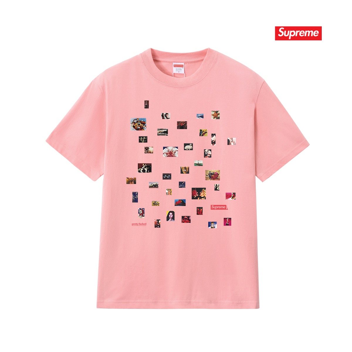 Supreme Photo Collage Graphic T-Shirt