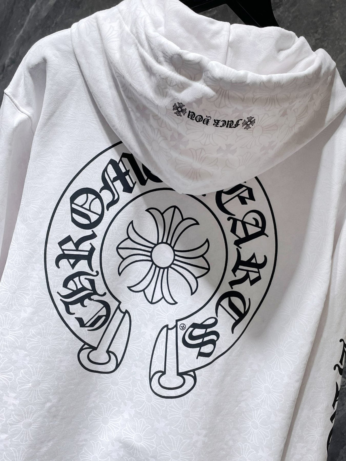 Chrome Hearts Floral Horseshoe Graphic Hoodie