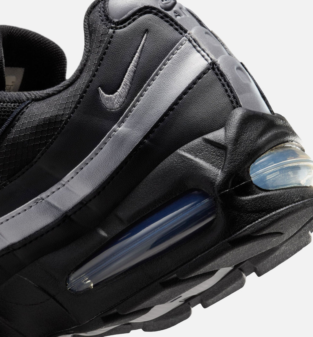 Air Max 95 Big Bubble OG Reflective Accents Men's Shoes - Black/White/Metallic Silver