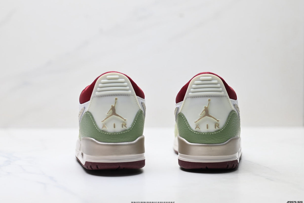 Jordan Legacy 312 Low White Olive Green Sneakers