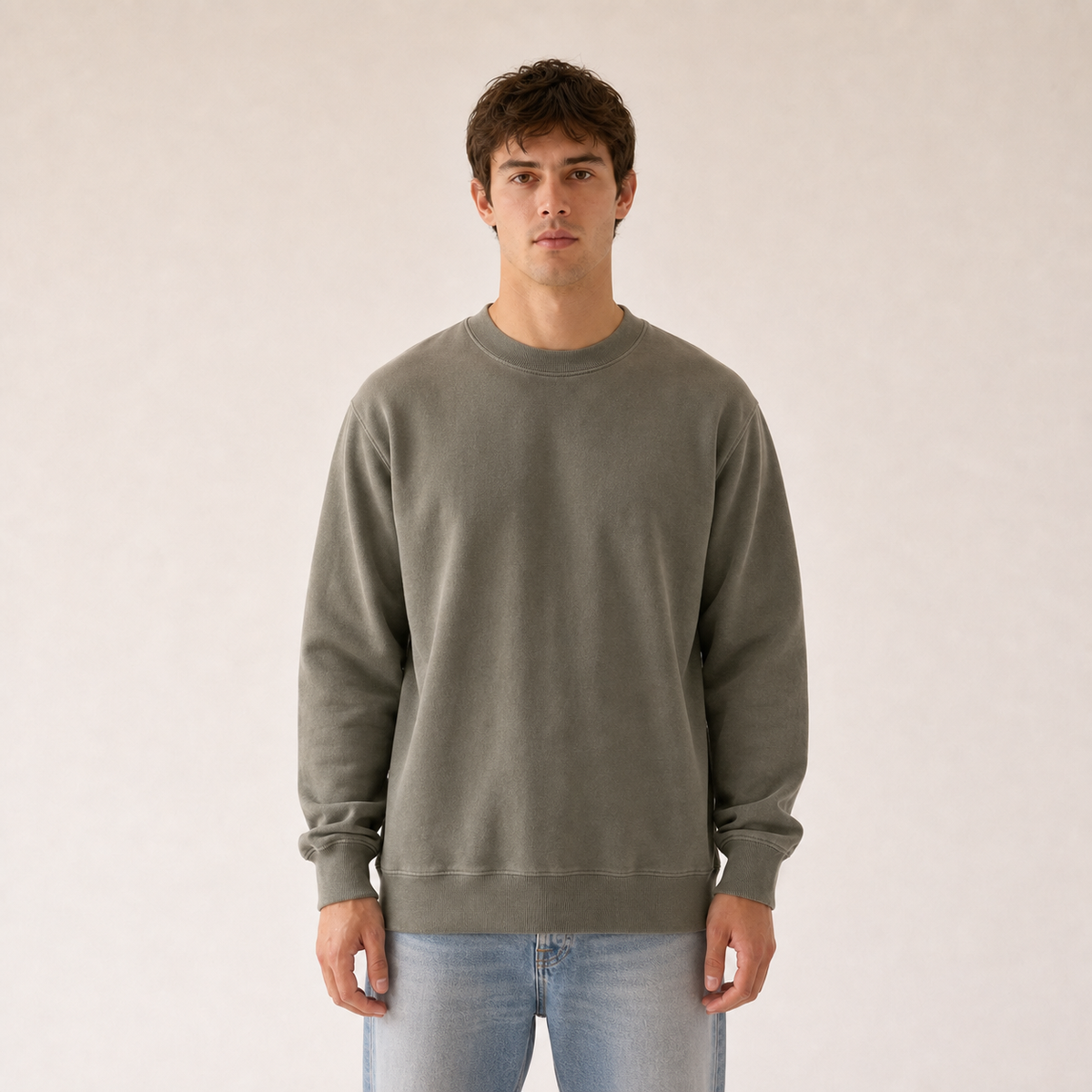 Life Studies Daily Regular Crewneck Sweatshirt: Green