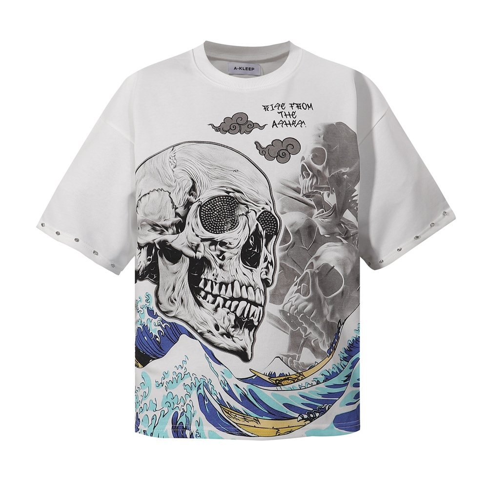 KLEEP 2005 Rise From the Ashes Skull Graphic T-Shirt