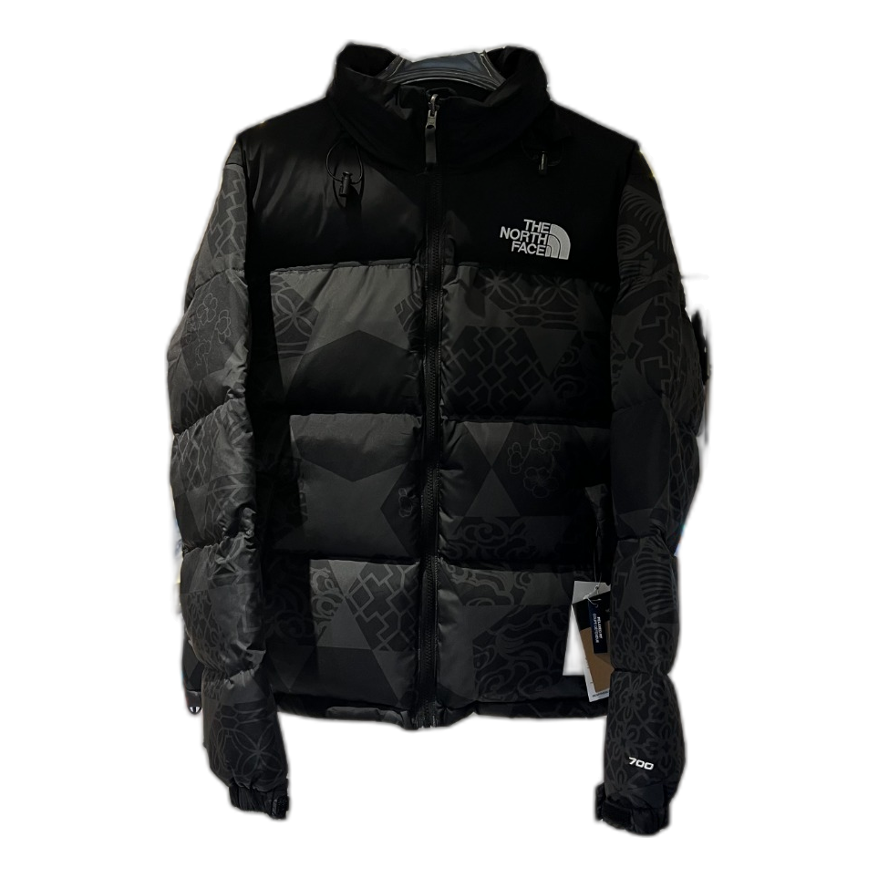 The North Face 1996 Nuptse Patterned Puffer Jacket | Black | 700-Fill