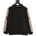 Burberry Check-Trim Crewneck Sweatshirt - Black